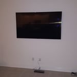 Samsung 75" TV installed