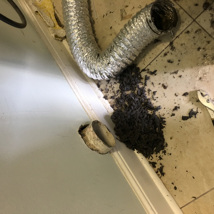 Dryer vent cleaning