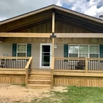 New covered porch