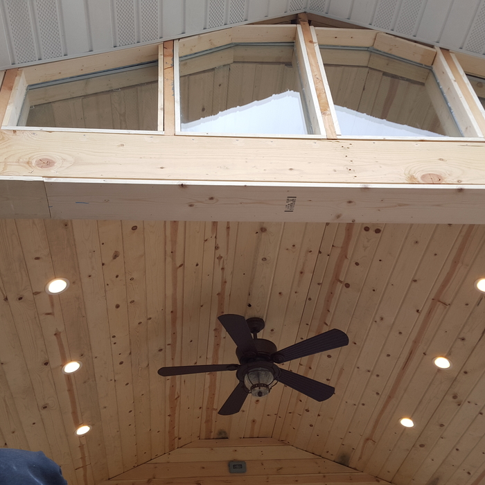 Can lights and fan installed