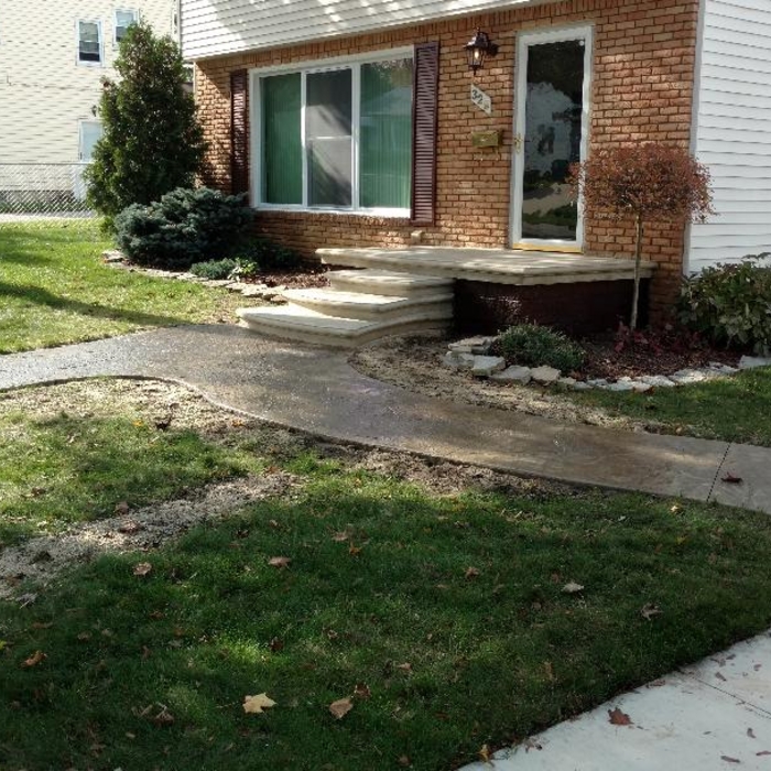 new porch and walks