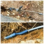Broken driveway lights