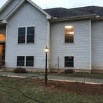 Front walk way post light