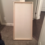 FRAME WITH MUSLIN BACKING