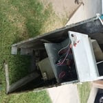 completely rusted unit , was in attic