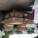 just loaded trailer with new units