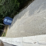 Gravel drive to shed