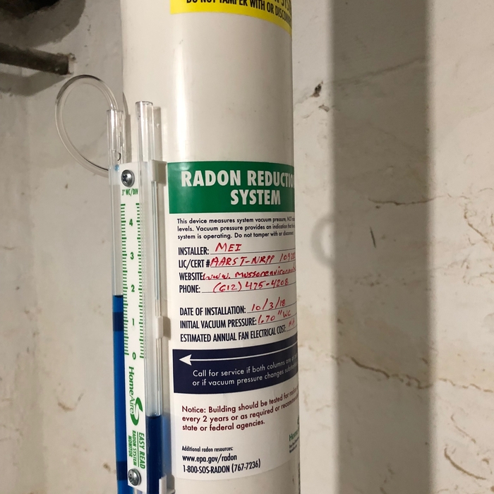 Radon Mitigation (Reduction) System