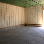Spray foam garage walls