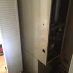 furnace in closet