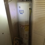water heater in closet