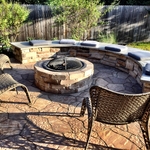 Firepit and Bench