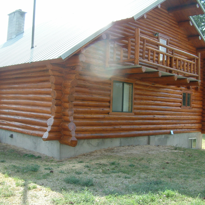 Compleated back and end of house