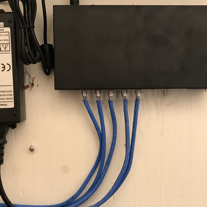 POE Switch Mounted