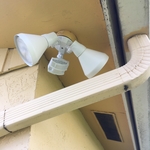 newly install motion detection exterior light