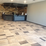 Commercial large format porcelain