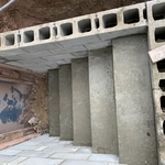 New walls and steps