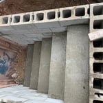 New walls and steps