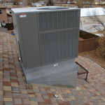 Condensing side of unit