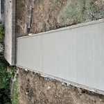 Concrete side walk