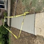 Concrete side walk