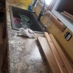 new countertops and sink