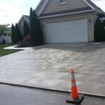 Concrete driveway