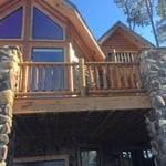 Original wood and crafted handrails
