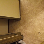 Hallway of carpet