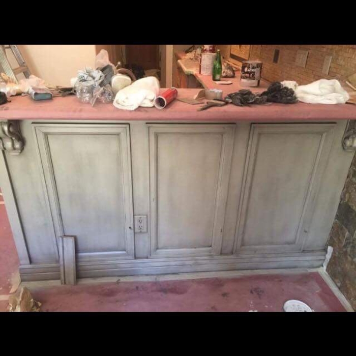 gray paint +glaze for shadows