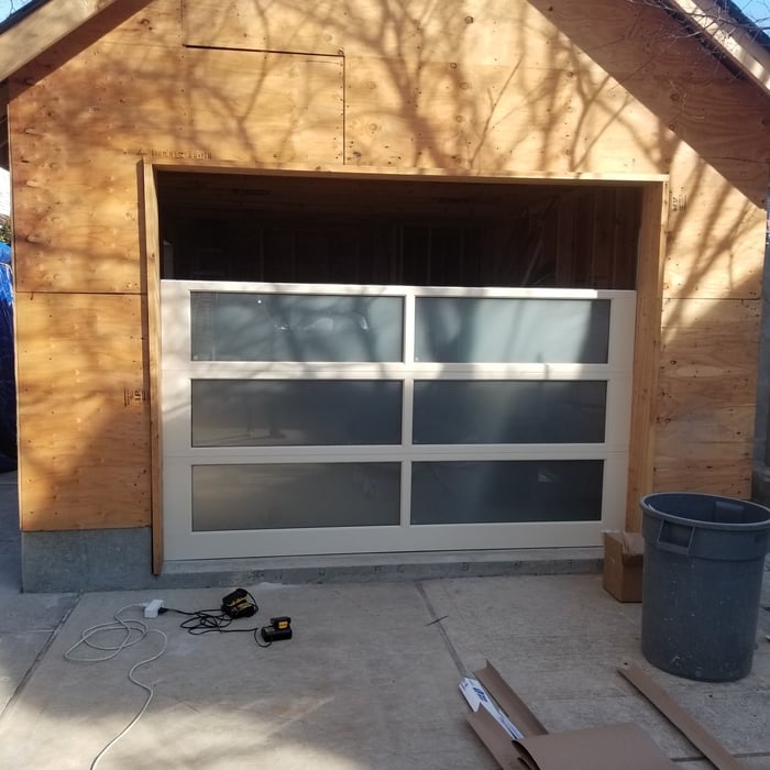 full glass door
