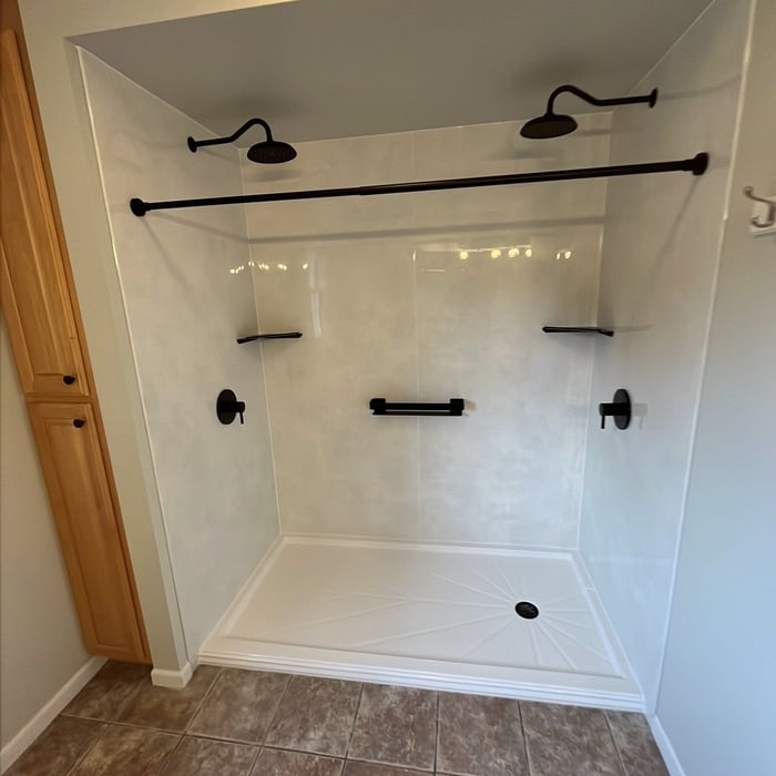Spacious Walk-In Shower