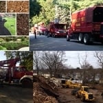 Collage of Mulch equipment and Recycling