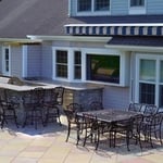 Natural stone and stamped concrete creations