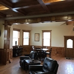 installed all trim, ceiling and flooring