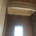 Bathtub and tile surround after