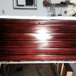 color was change to red mahogany