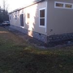 Split face block skirting