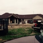 Stucco and Stone home for a customer