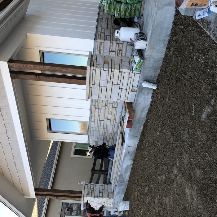 Exterior Stone work for a customer