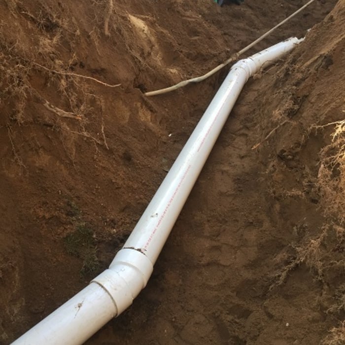 Broken Waste Line - After