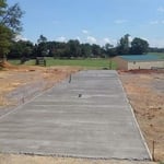 Aisle before framing