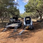Post holes for pole barn