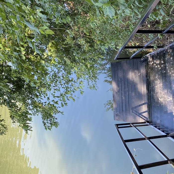 floating dock and stairs