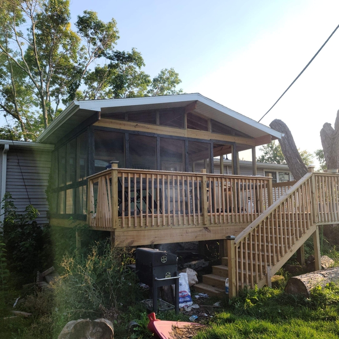 deck and porch addition