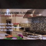Glass tile splash