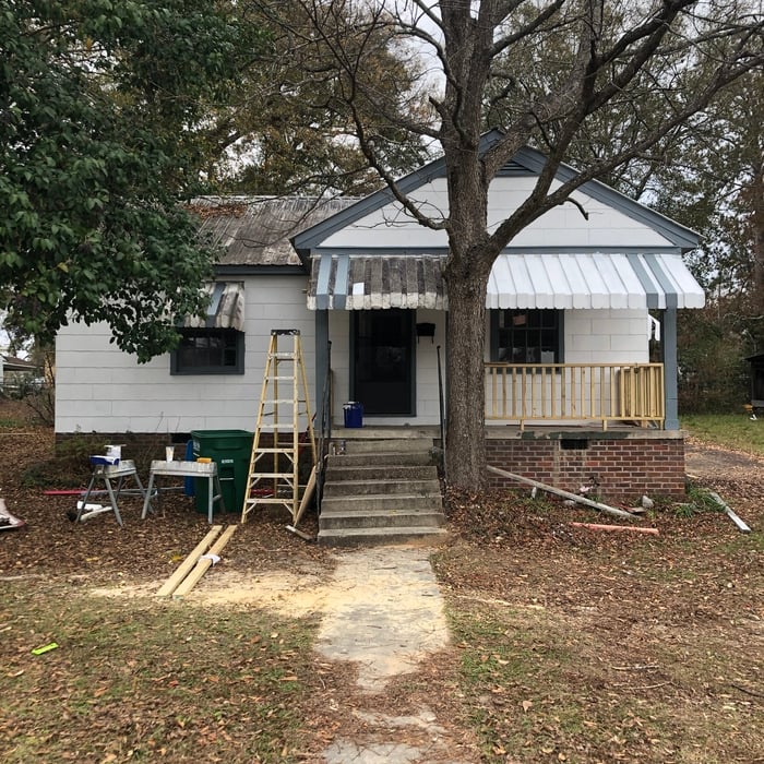 Awning refinished
