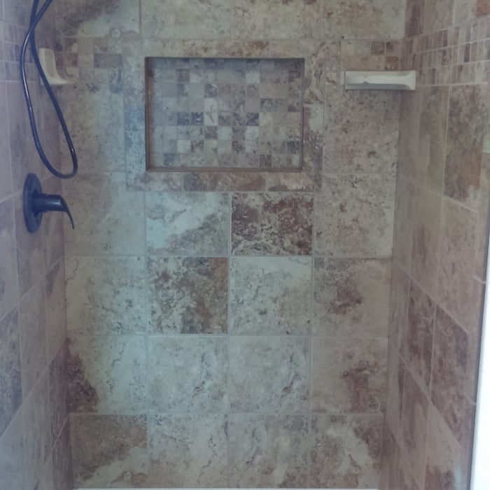 Master shower remodel