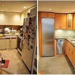 Before and After of kitchen Remodel