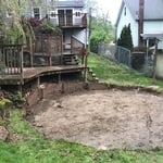 After pool removal